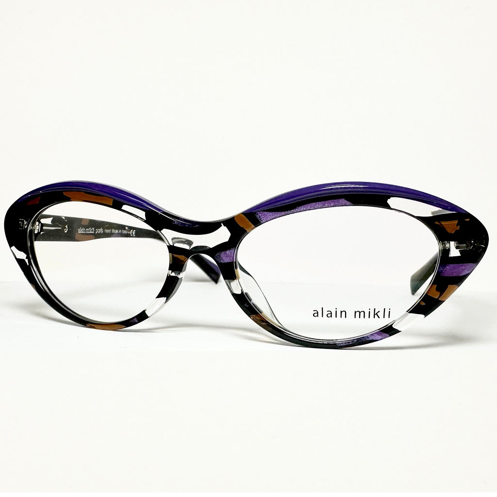 Alain Mikli  A03106A 005 Cat-eye Women Eyeglasses Frame NEW Authentic with case