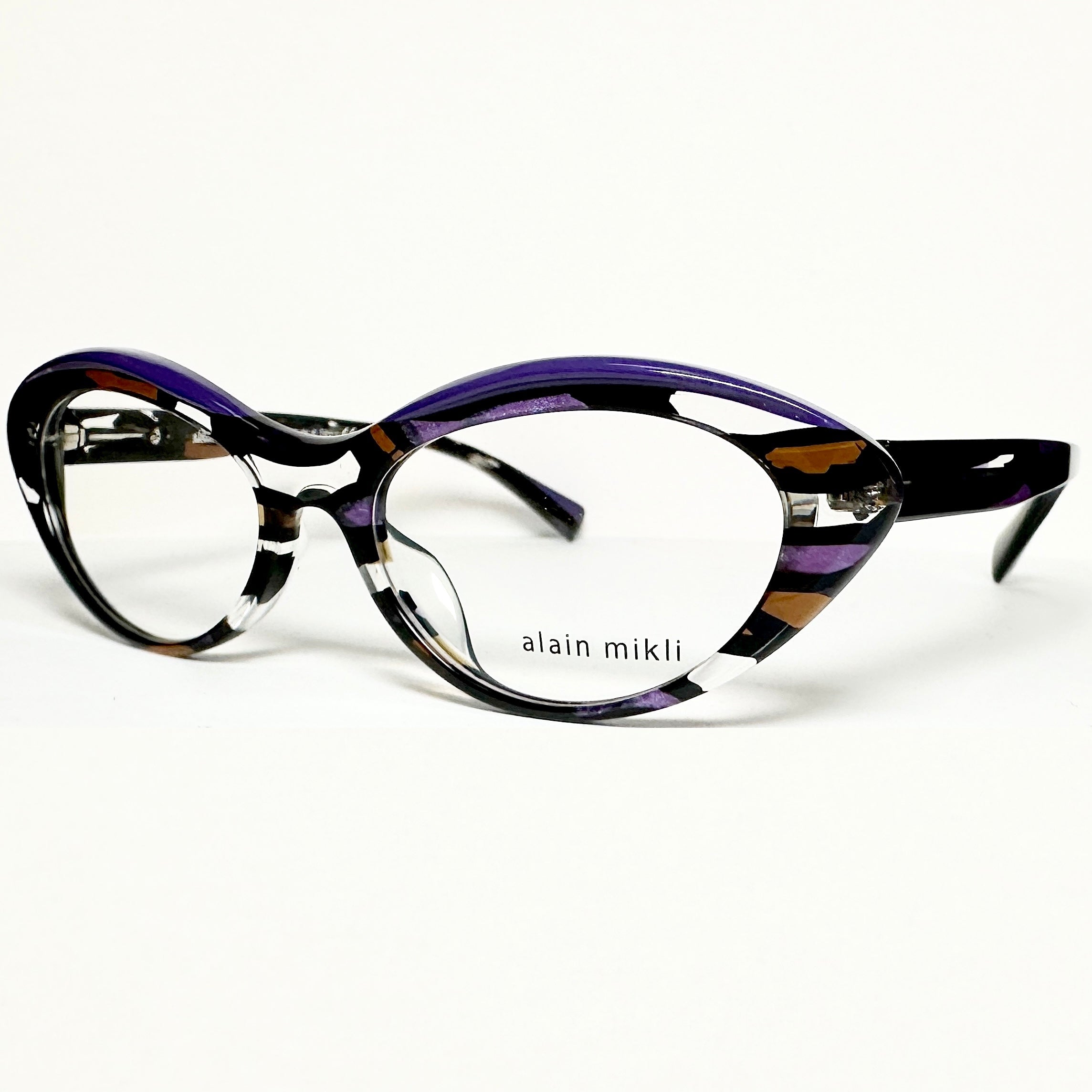 Alain Mikli  A03106A 005 Cat-eye Women Eyeglasses Frame NEW Authentic with case