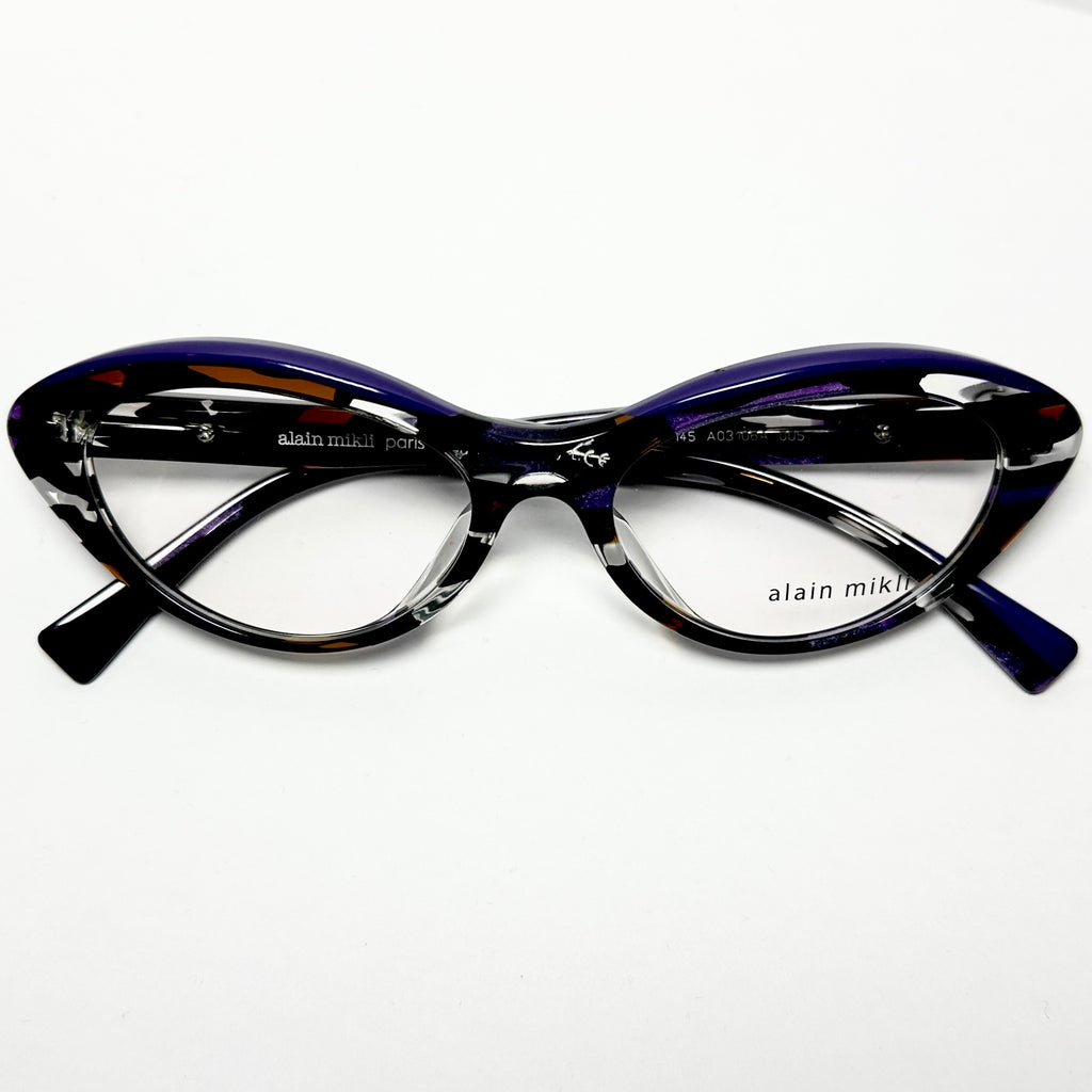 Alain Mikli  A03106A 005 Cat-eye Women Eyeglasses Frame NEW Authentic with case