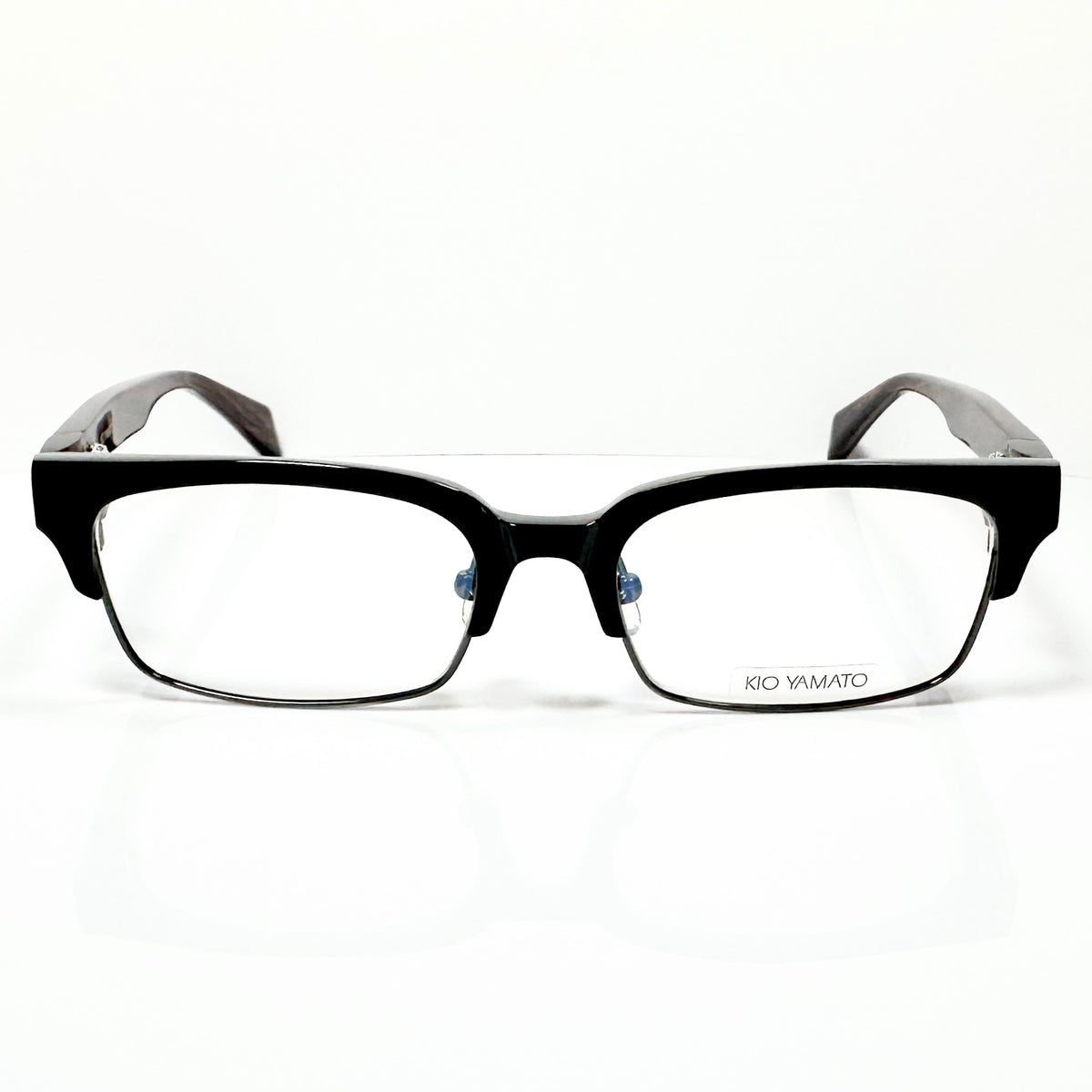 KIO YAMATO KP-161U col.01 Men's Eyeglasses Frames in Black - Authentic New