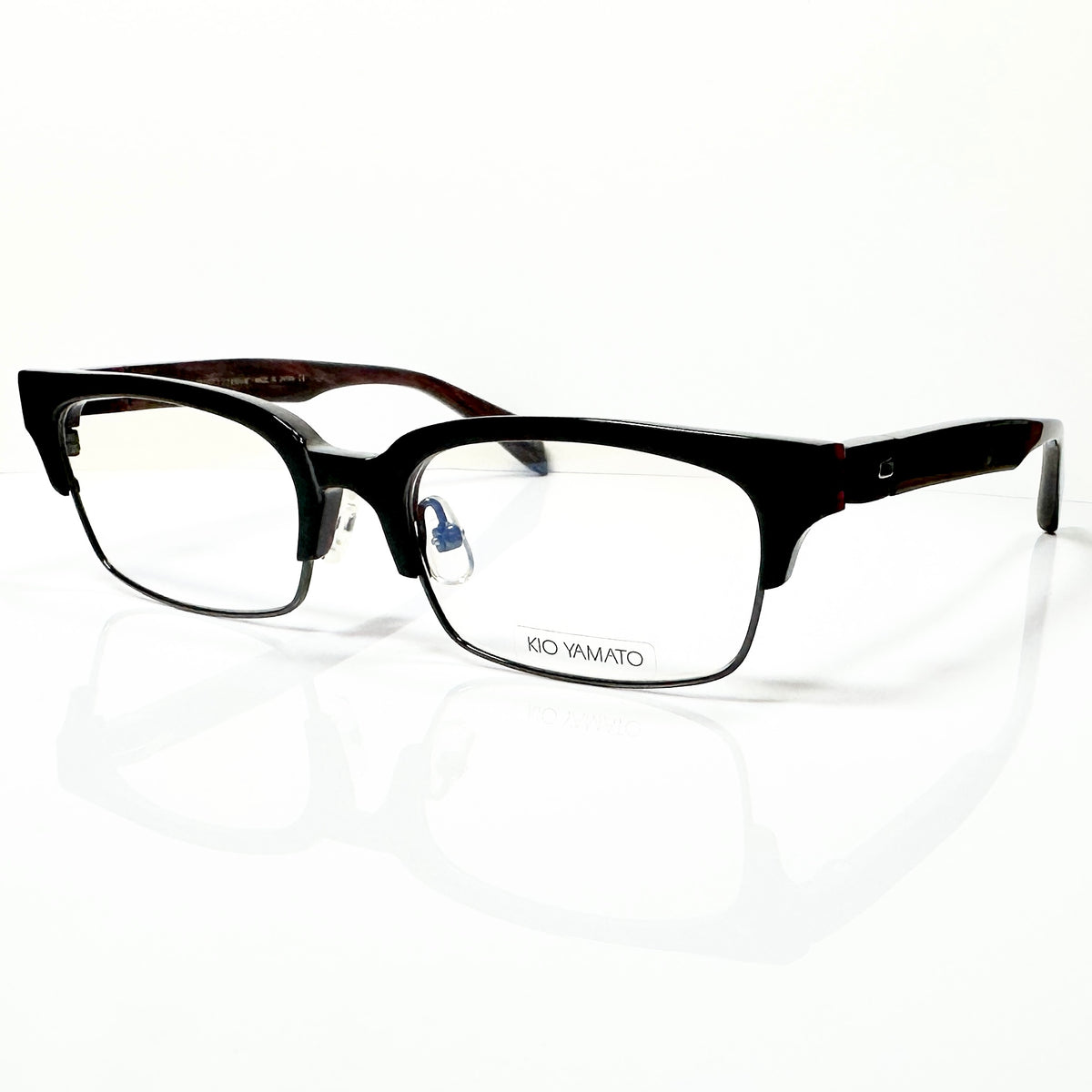 KIO YAMATO KP-161U col.01 Men's Eyeglasses Frames in Black - Authentic New