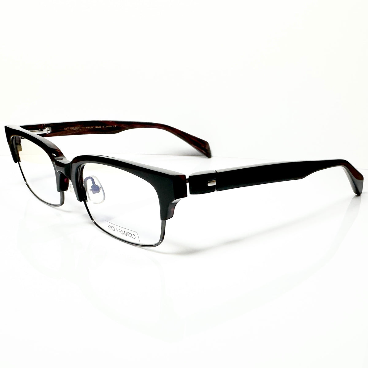 KIO YAMATO KP-161U col.01 Men's Eyeglasses Frames in Black - Authentic New