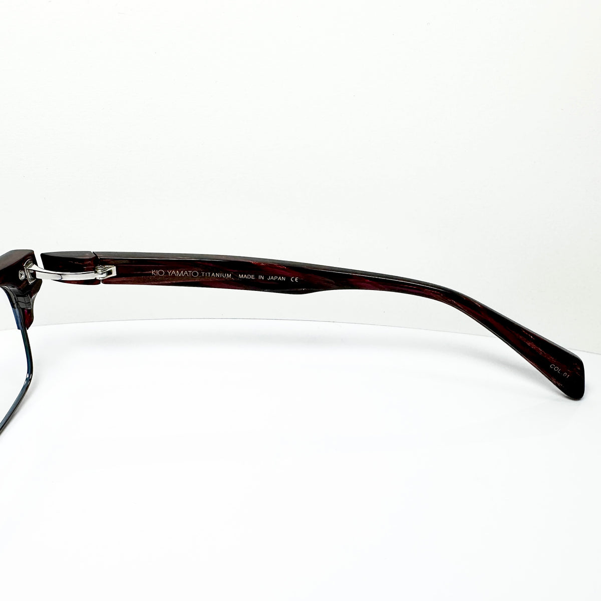 KIO YAMATO KP-161U col.01 Men's Eyeglasses Frames in Black - Authentic New