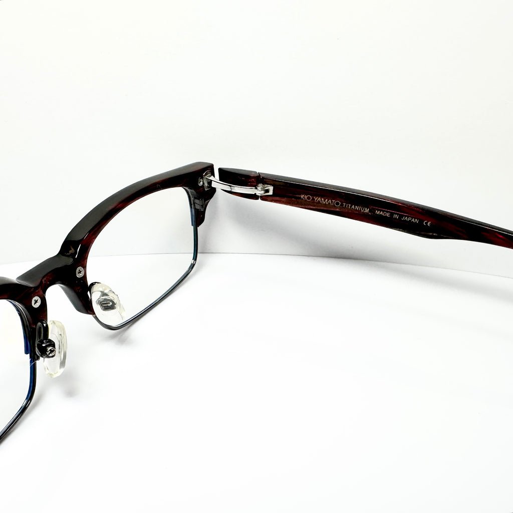 KIO YAMATO KP-161U col.01 Men's Eyeglasses Frames in Black - Authentic New