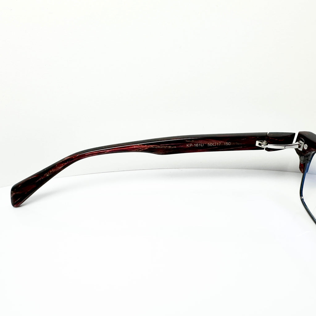 KIO YAMATO KP-161U col.01 Men's Eyeglasses Frames in Black - Authentic New