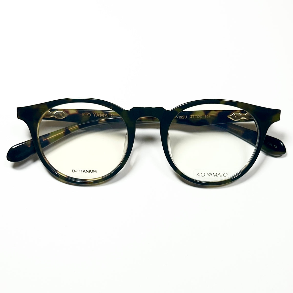 KIO YAMATO KP-192 03 Eyeglasses Frames in Tortoise - Authentic New