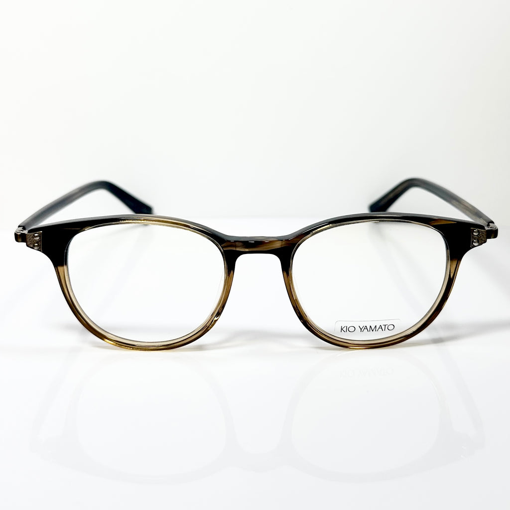 KIO YAMATO KP-110 col 02 Eyeglasses Frames in Coffee/Brown  Authentic New