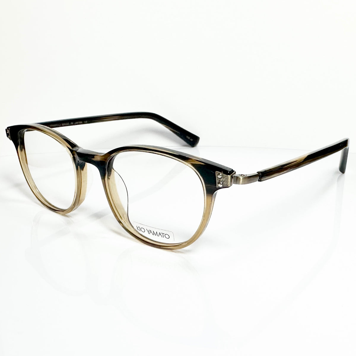 KIO YAMATO KP-110 col 02 Eyeglasses Frames in Coffee/Brown  Authentic New