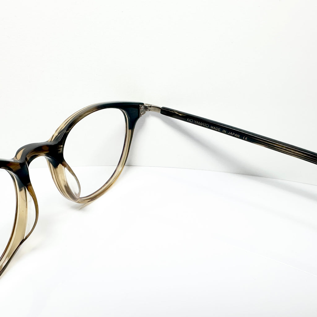 KIO YAMATO KP-110 col 02 Eyeglasses Frames in Coffee/Brown  Authentic New