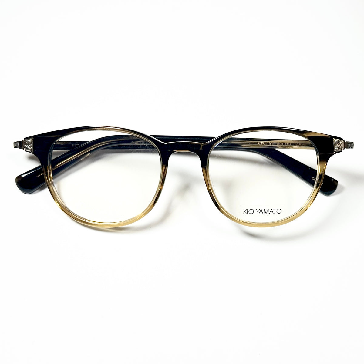 KIO YAMATO KP-110 col 02 Eyeglasses Frames in Coffee/Brown  Authentic New