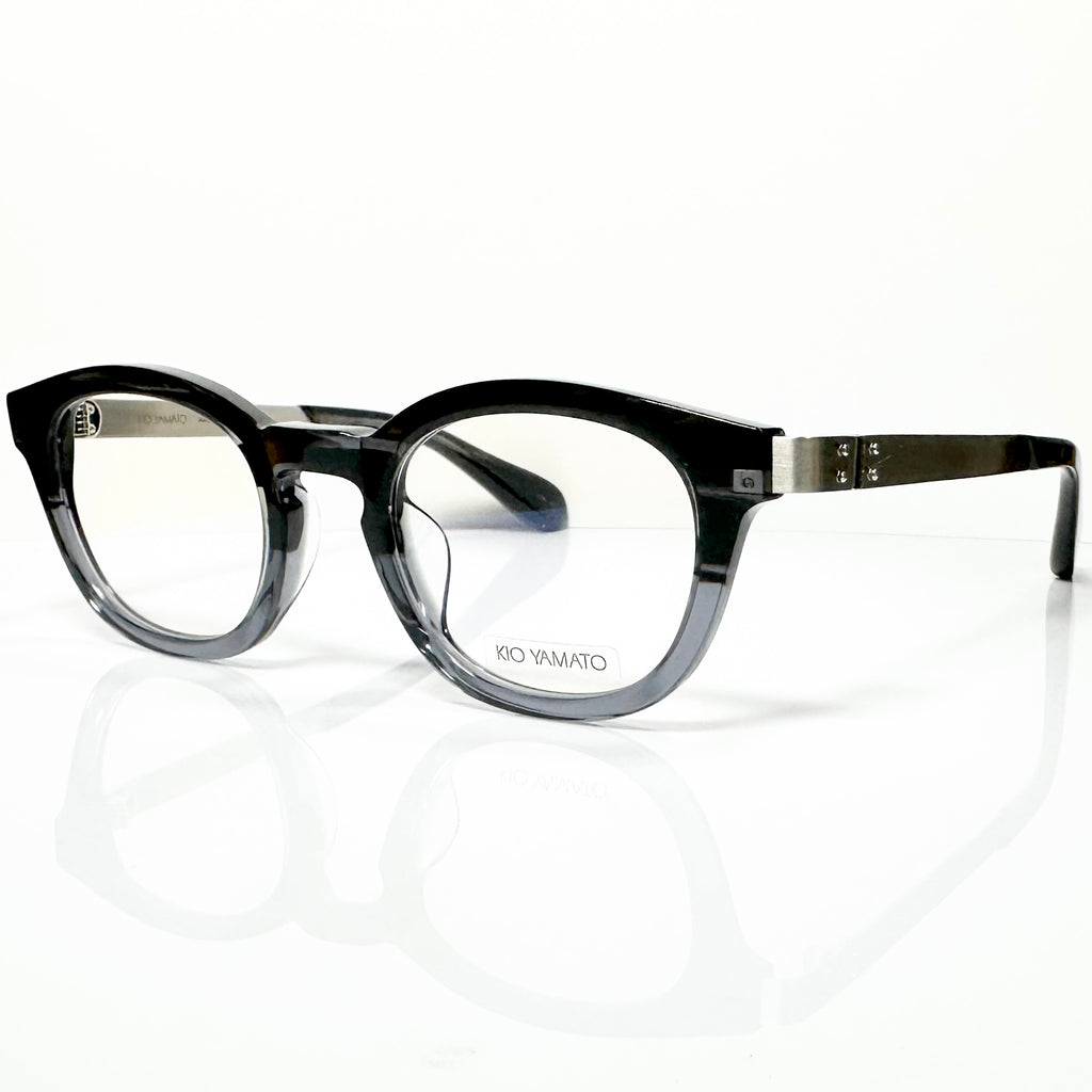 KIO YAMATO KP-136U col.05 Eyeglasses Frames in Blue/Silver - Authentic New