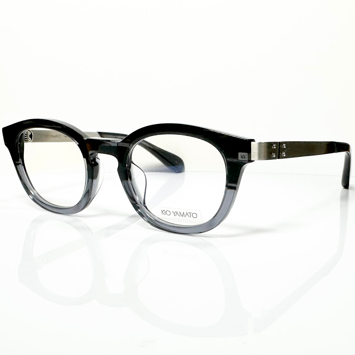 KIO YAMATO KP-136U col.05 Eyeglasses Frames in Blue/Silver - Authentic New