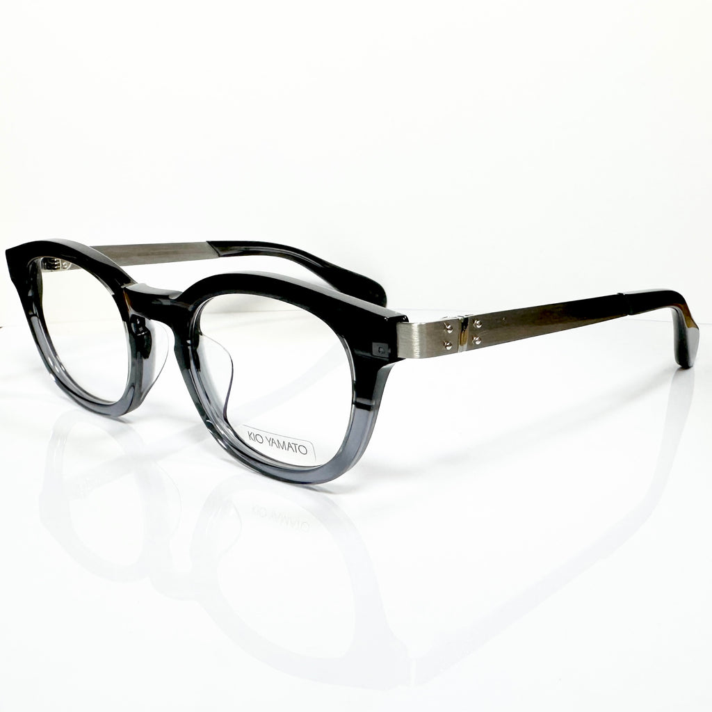 KIO YAMATO KP-136U col.05 Eyeglasses Frames in Blue/Silver - Authentic New