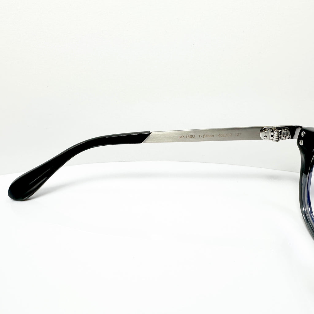 KIO YAMATO KP-136U col.05 Eyeglasses Frames in Blue/Silver - Authentic New