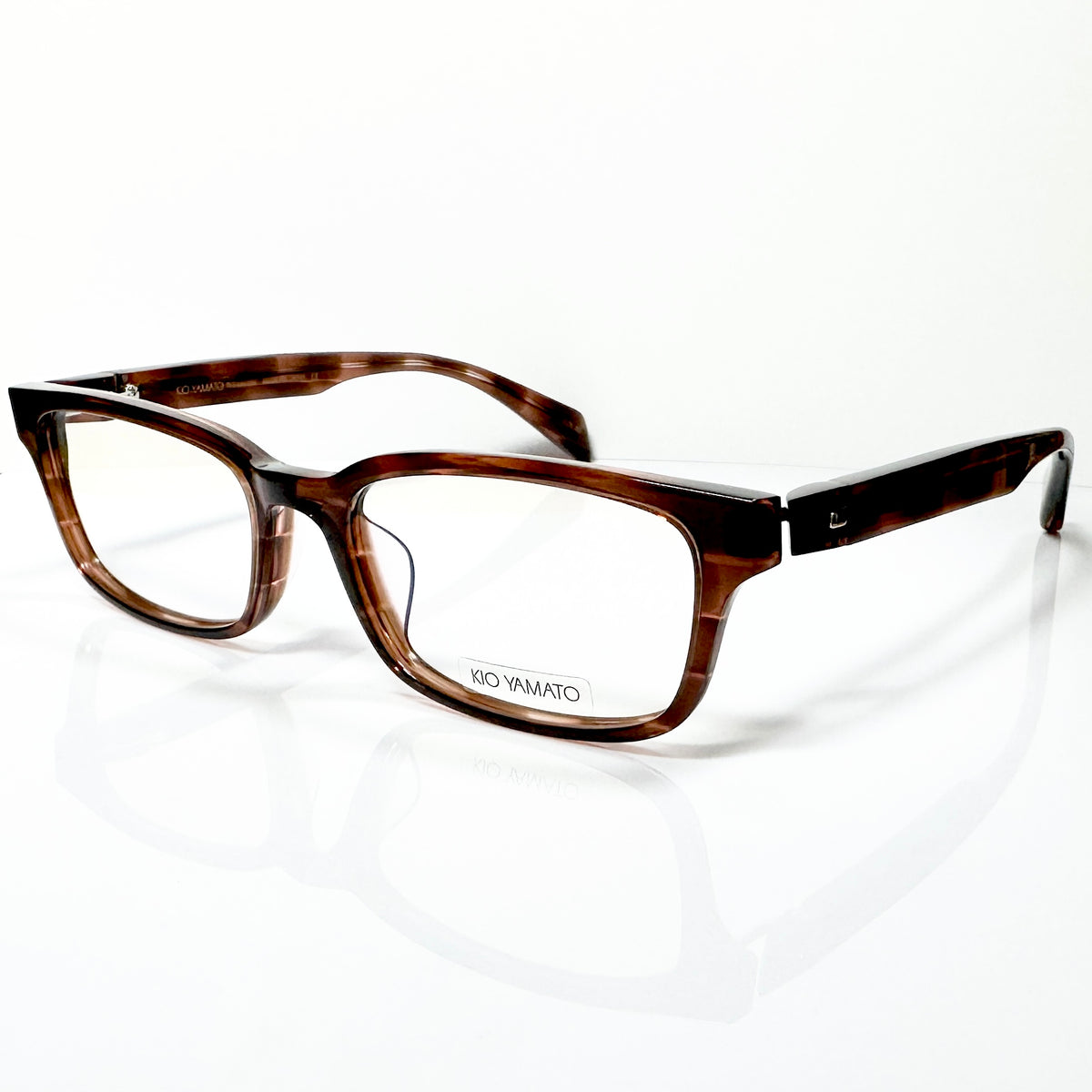 KIO YAMATO KP-163U col.02 Men's Eyeglasses Frames in Tortoise - Authentic New