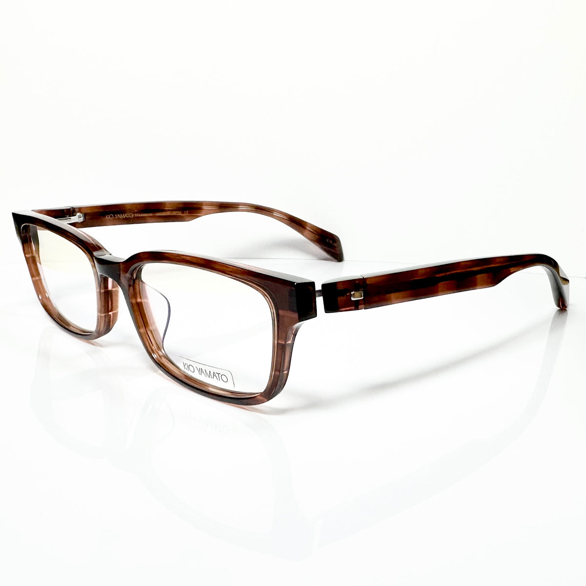 KIO YAMATO KP-163U col.02 Men's Eyeglasses Frames in Tortoise - Authentic New