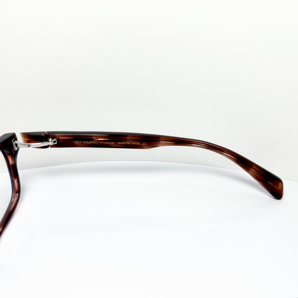 KIO YAMATO KP-163U col.02 Men's Eyeglasses Frames in Tortoise - Authentic New