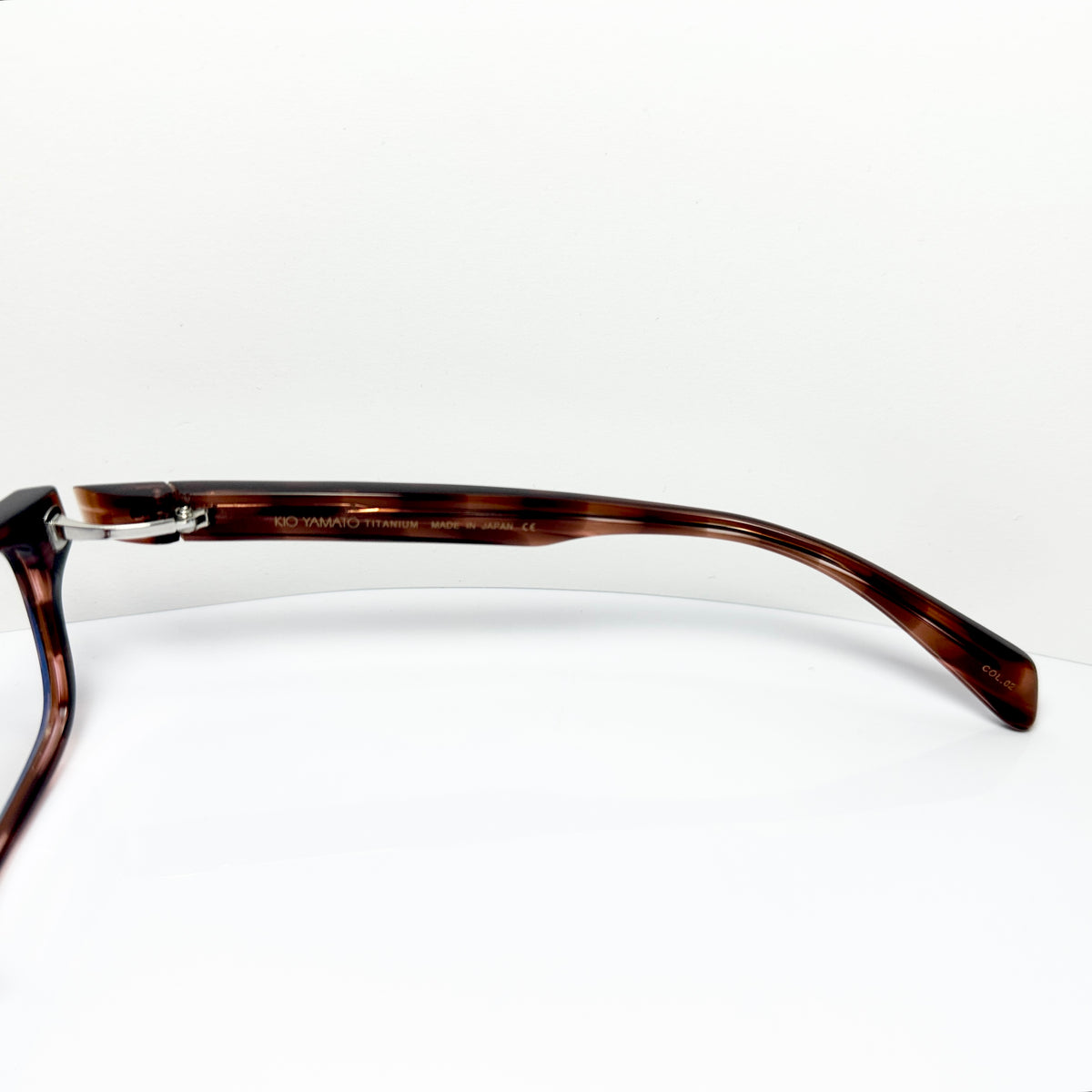 KIO YAMATO KP-163U col.02 Men's Eyeglasses Frames in Tortoise - Authentic New
