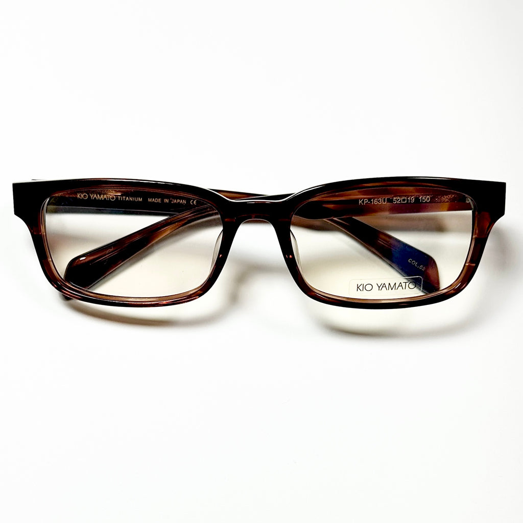KIO YAMATO KP-163U col.02 Men's Eyeglasses Frames in Tortoise - Authentic New