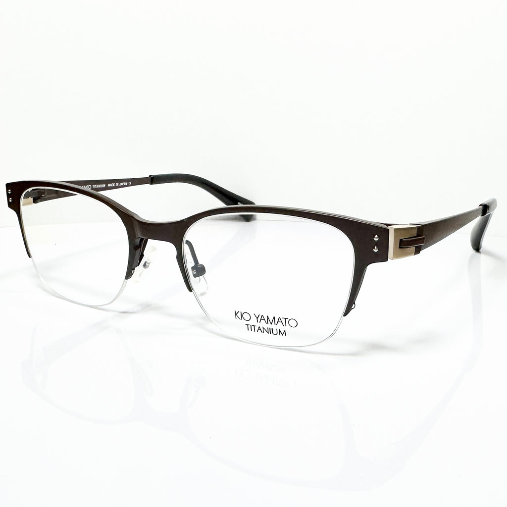 KIO YAMATO KT-342 col 103 Eyeglasses Frames in Brown -  Authentic New