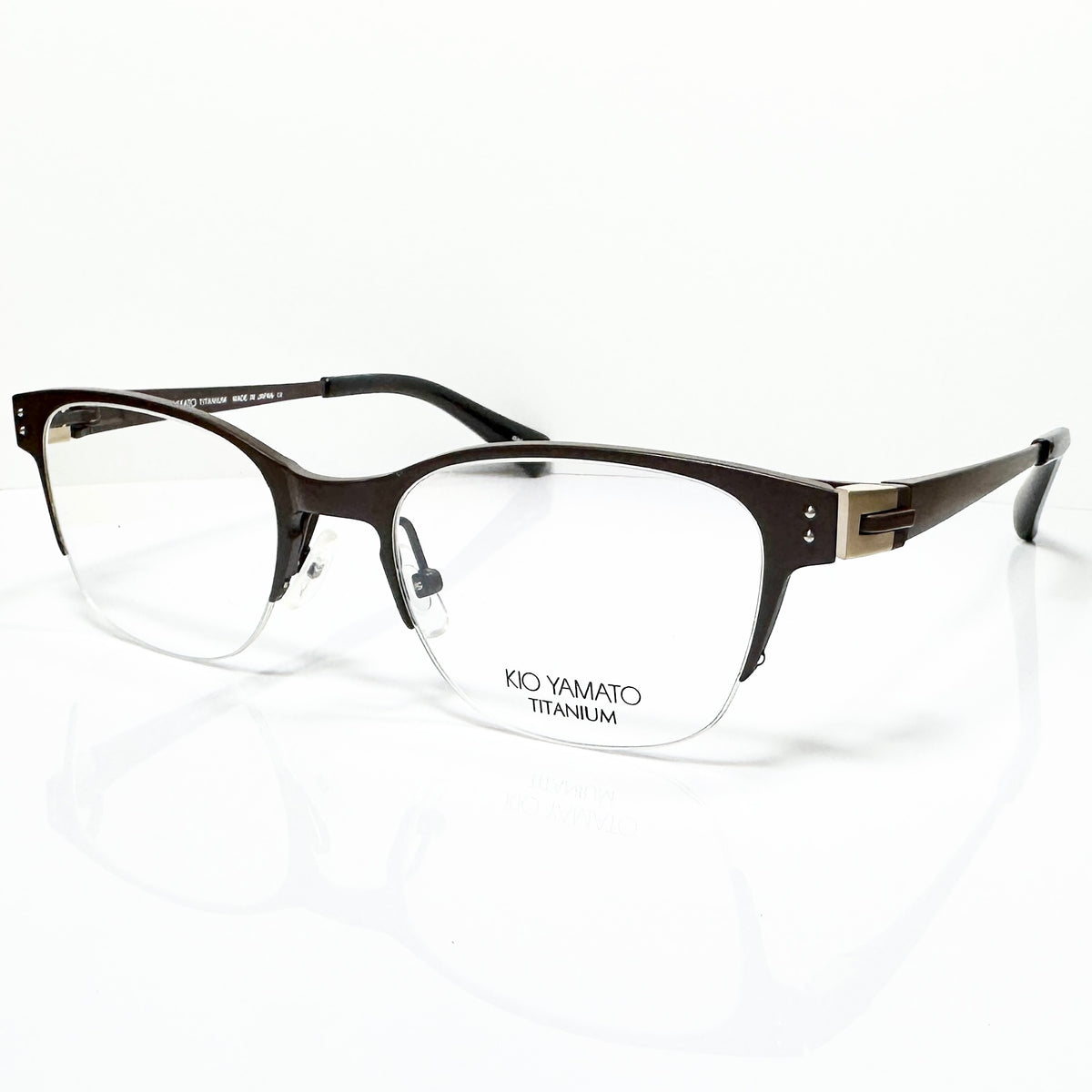 KIO YAMATO KT-342 col 103 Eyeglasses Frames in Brown -  Authentic New