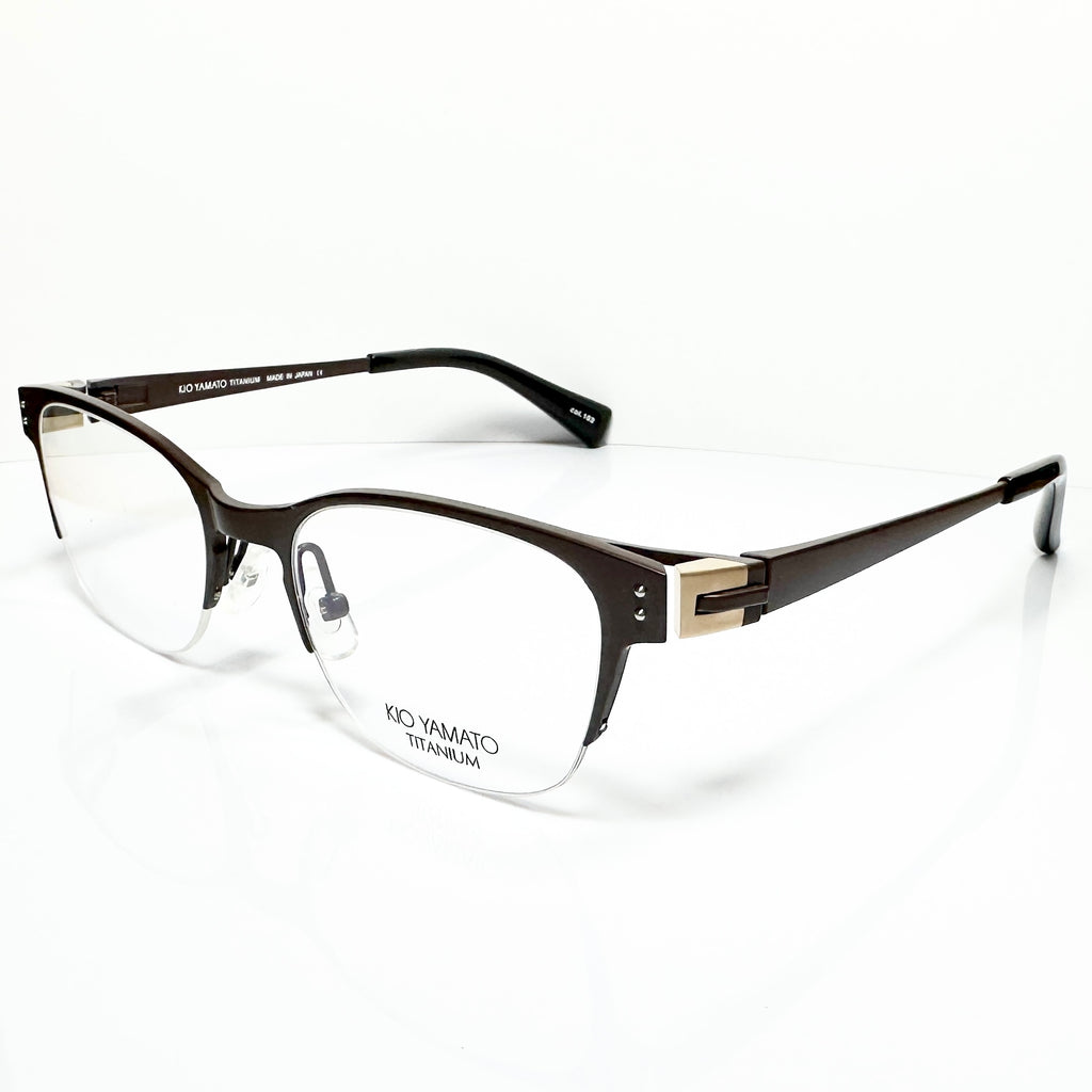 KIO YAMATO KT-342 col 103 Eyeglasses Frames in Brown -  Authentic New