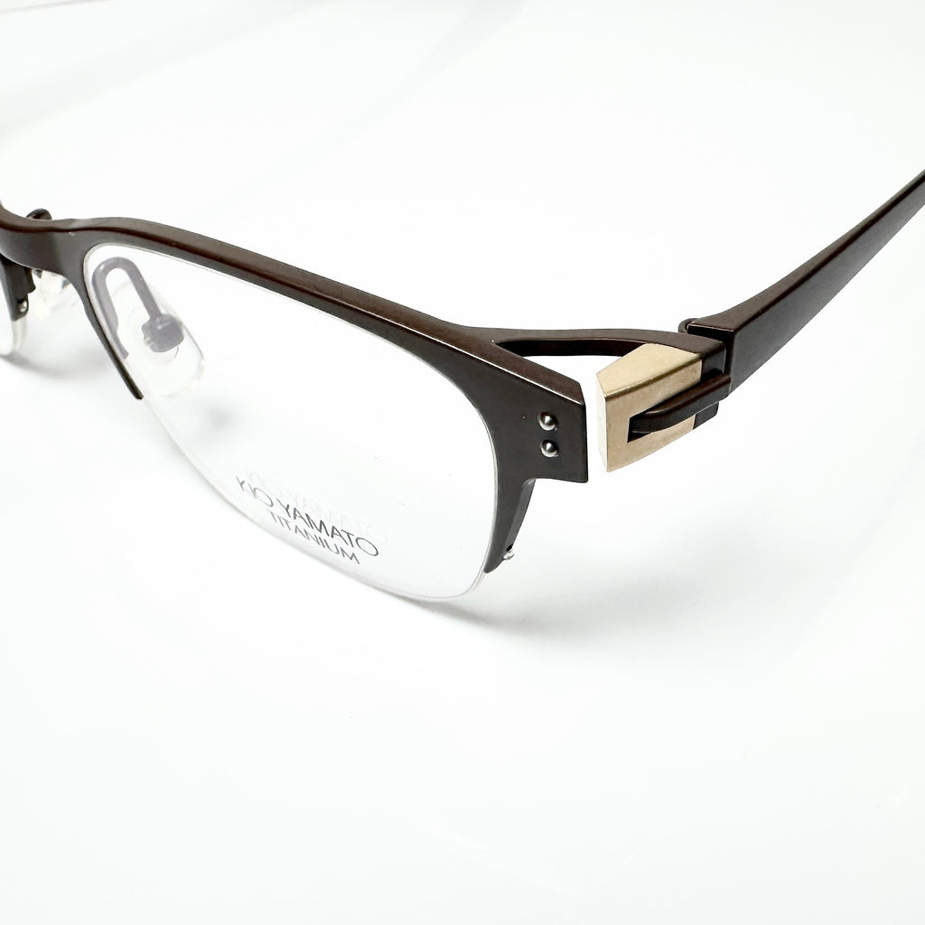 KIO YAMATO KT-342 col 103 Eyeglasses Frames in Brown -  Authentic New