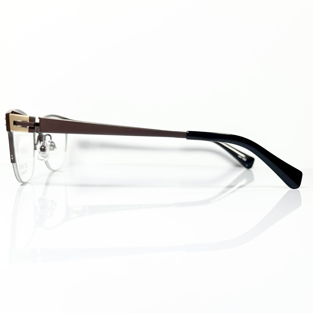 KIO YAMATO KT-342 col 103 Eyeglasses Frames in Brown -  Authentic New