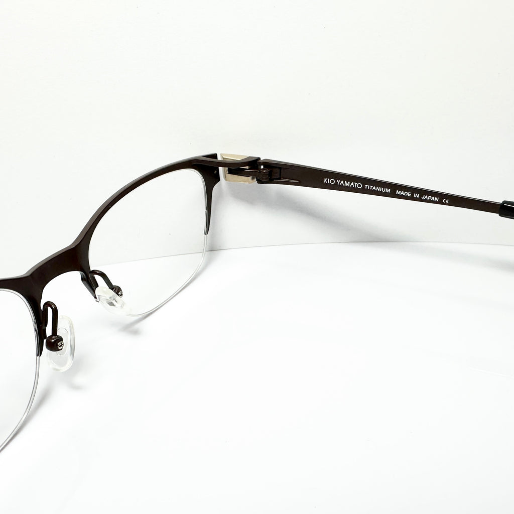 KIO YAMATO KT-342 col 103 Eyeglasses Frames in Brown -  Authentic New