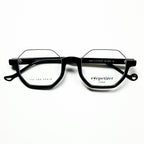 Eyepetizer Andy Men's Octagon Half-Rim Eyeglasses Frames in Black - Authentic New