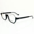 Eyepetizer Andy Men's Octagon Half-Rim Eyeglasses Frames in Black - Authentic New