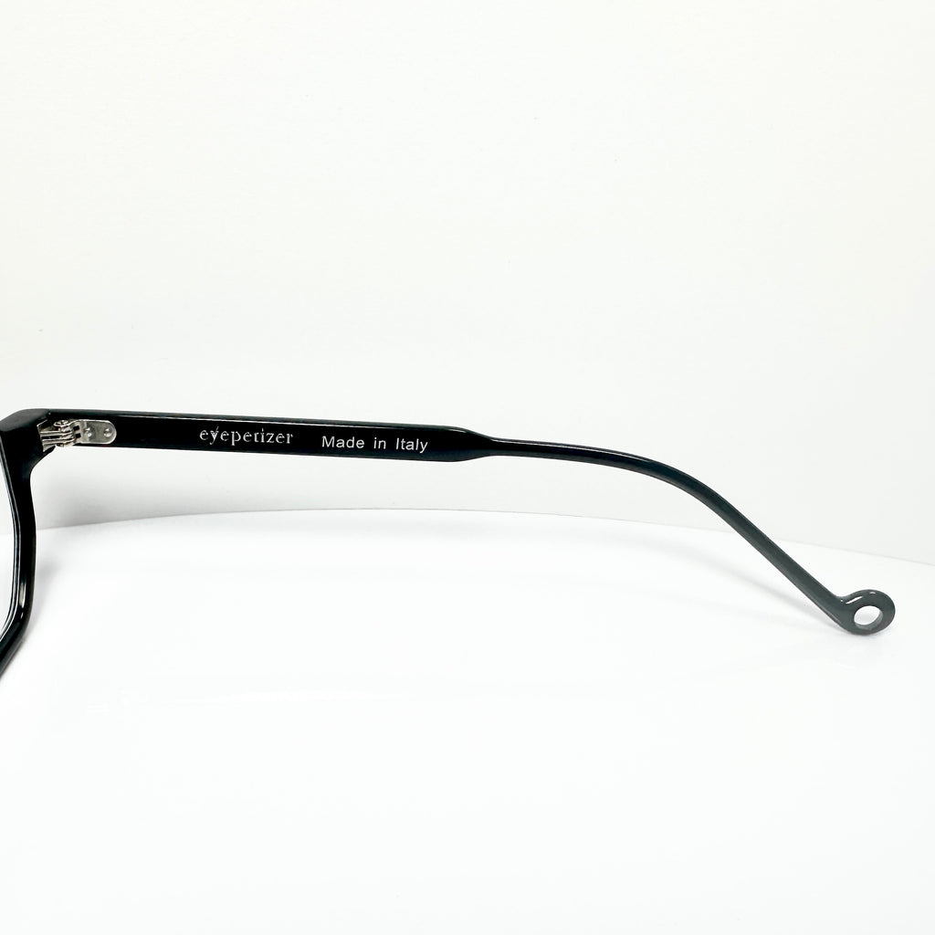 Eyepetizer Andy Men's Octagon Half-Rim Eyeglasses Frames in Black - Authentic New
