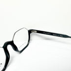 Eyepetizer Andy Men's Octagon Half-Rim Eyeglasses Frames in Black - Authentic New