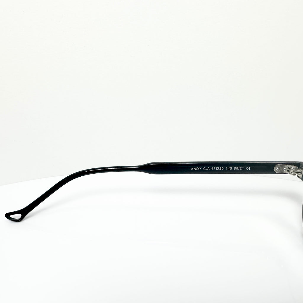 Eyepetizer Andy Men's Octagon Half-Rim Eyeglasses Frames in Black - Authentic New