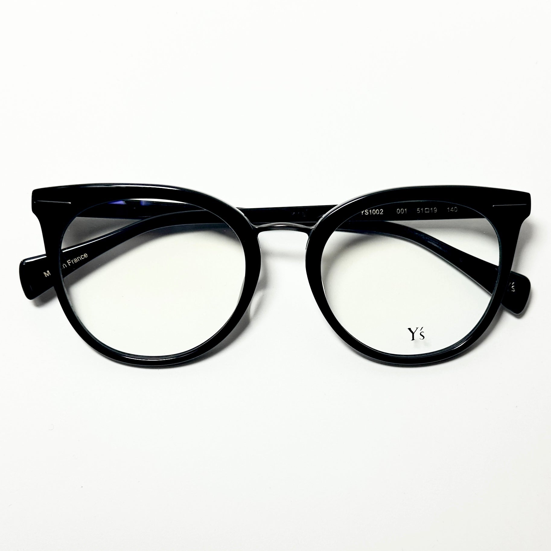Yohji Yamamoto Y's YS1002 001 Women's Eyeglasses Frame in Black - Authentic New