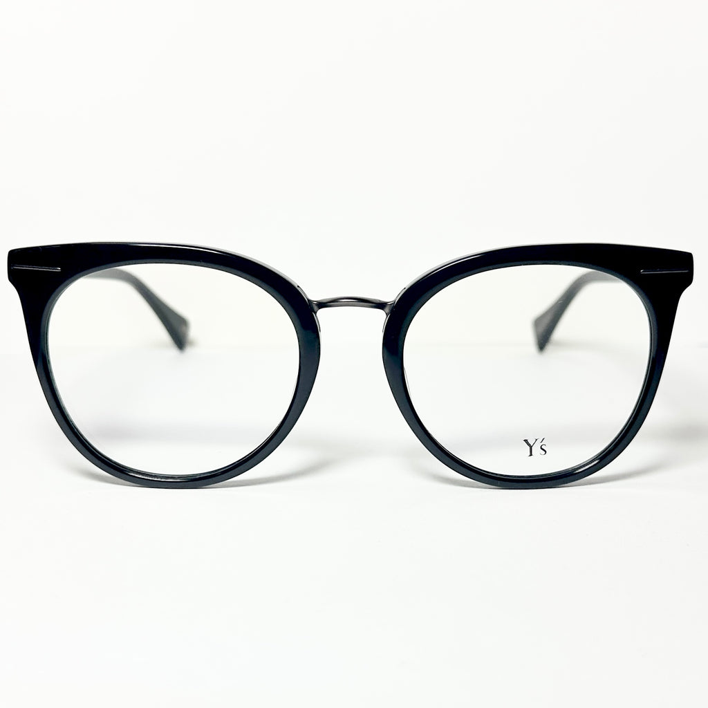 Yohji Yamamoto Y's YS1002 001 Women's Eyeglasses Frame in Black - Authentic New