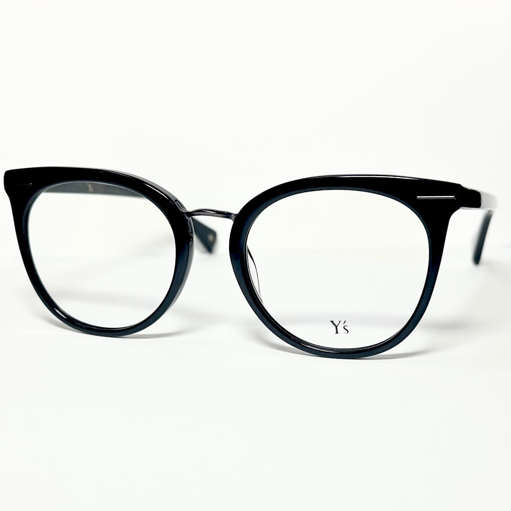 Yohji Yamamoto Y's YS1002 001 Women's Eyeglasses Frame in Black - Authentic New