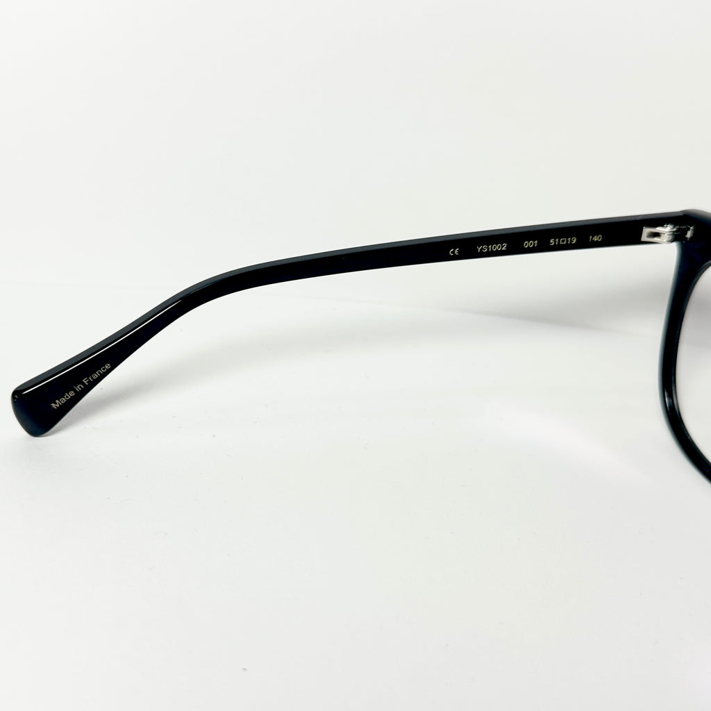 Yohji Yamamoto Y's YS1002 001 Women's Eyeglasses Frame in Black - Authentic New