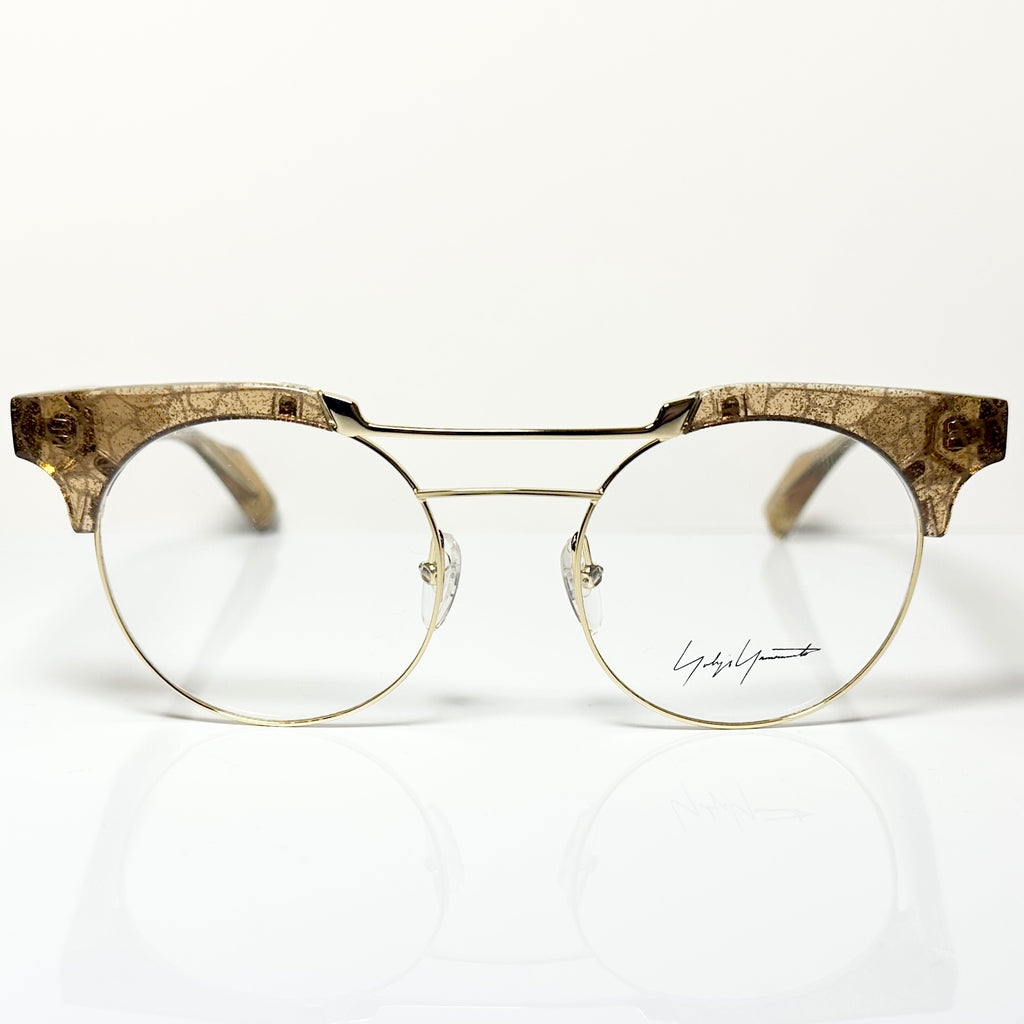 Yohji Yamamoto YY3009 180 Women's Eyeglasses Frame in Gold - Authentic New