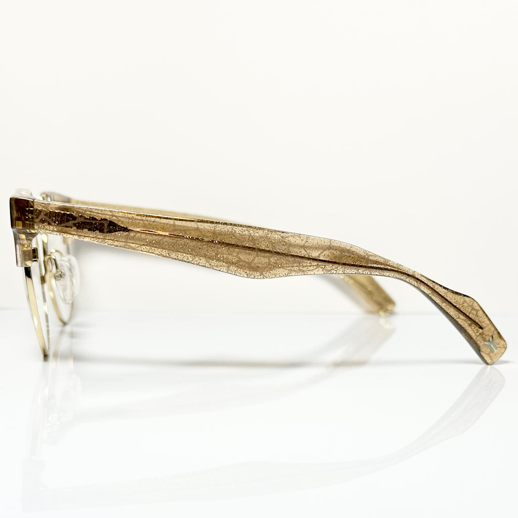 Yohji Yamamoto YY3009 180 Women's Eyeglasses Frame in Gold - Authentic New
