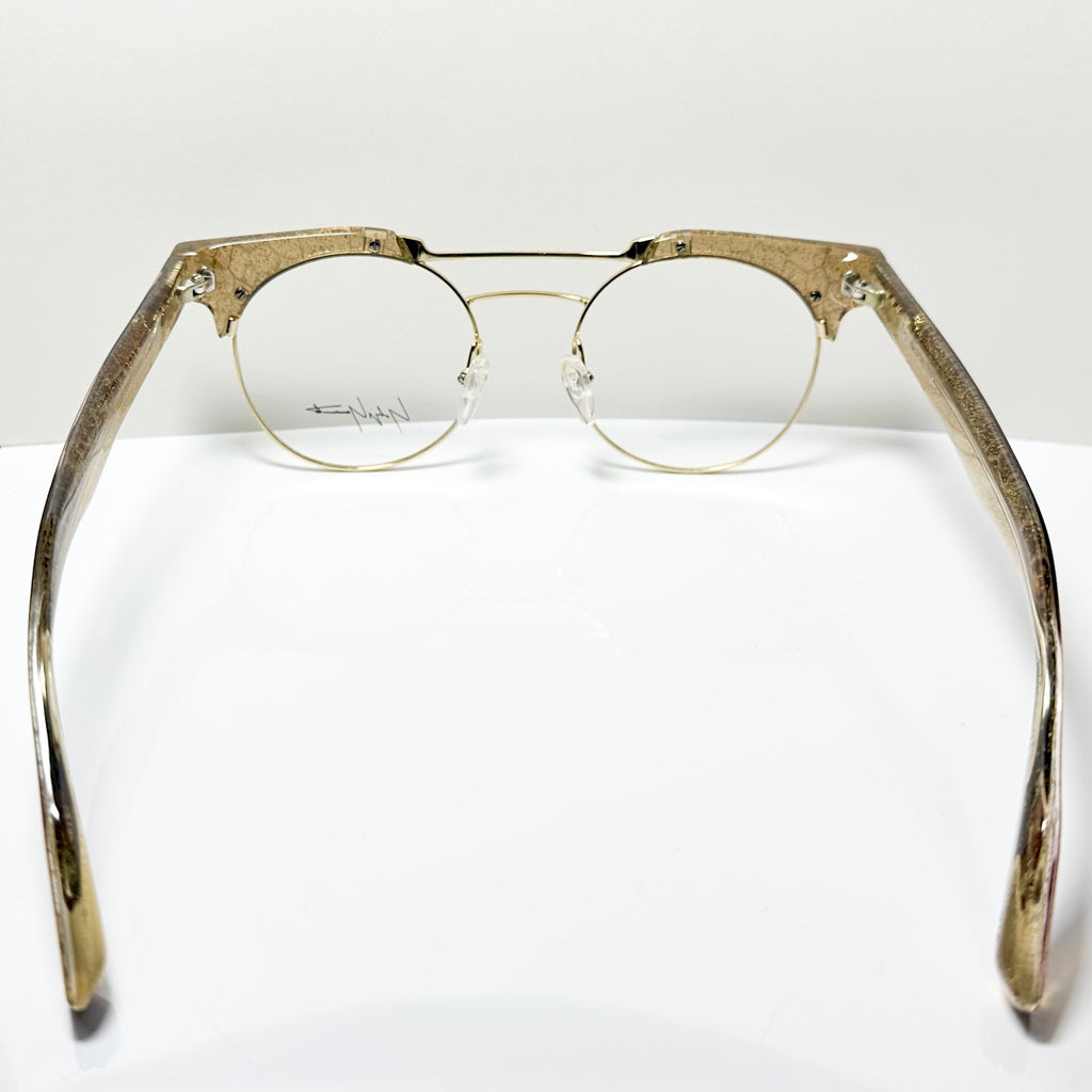 Yohji Yamamoto YY3009 180 Women's Eyeglasses Frame in Gold - Authentic New