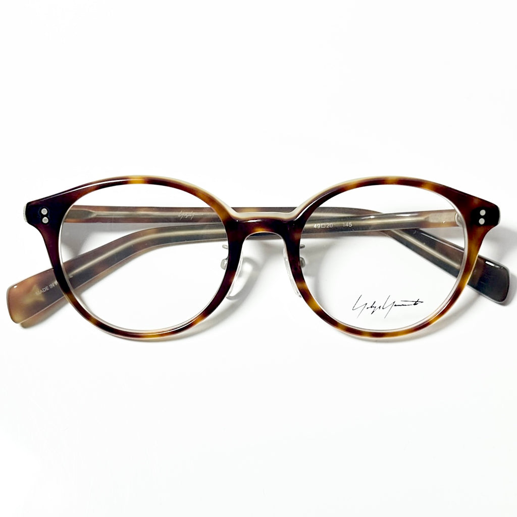 Yohji Yamamoto YY1020 101 Eyeglasses Frame in Tortoise Beige - Authentic New