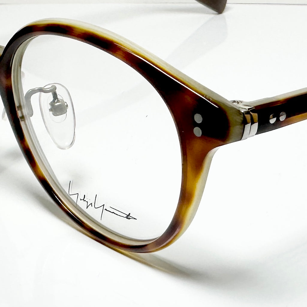 Yohji Yamamoto YY1020 101 Eyeglasses Frame in Tortoise Beige - Authentic New