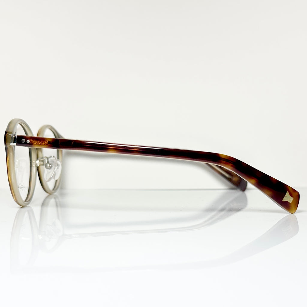 Yohji Yamamoto YY1020 101 Eyeglasses Frame in Tortoise Beige - Authentic New