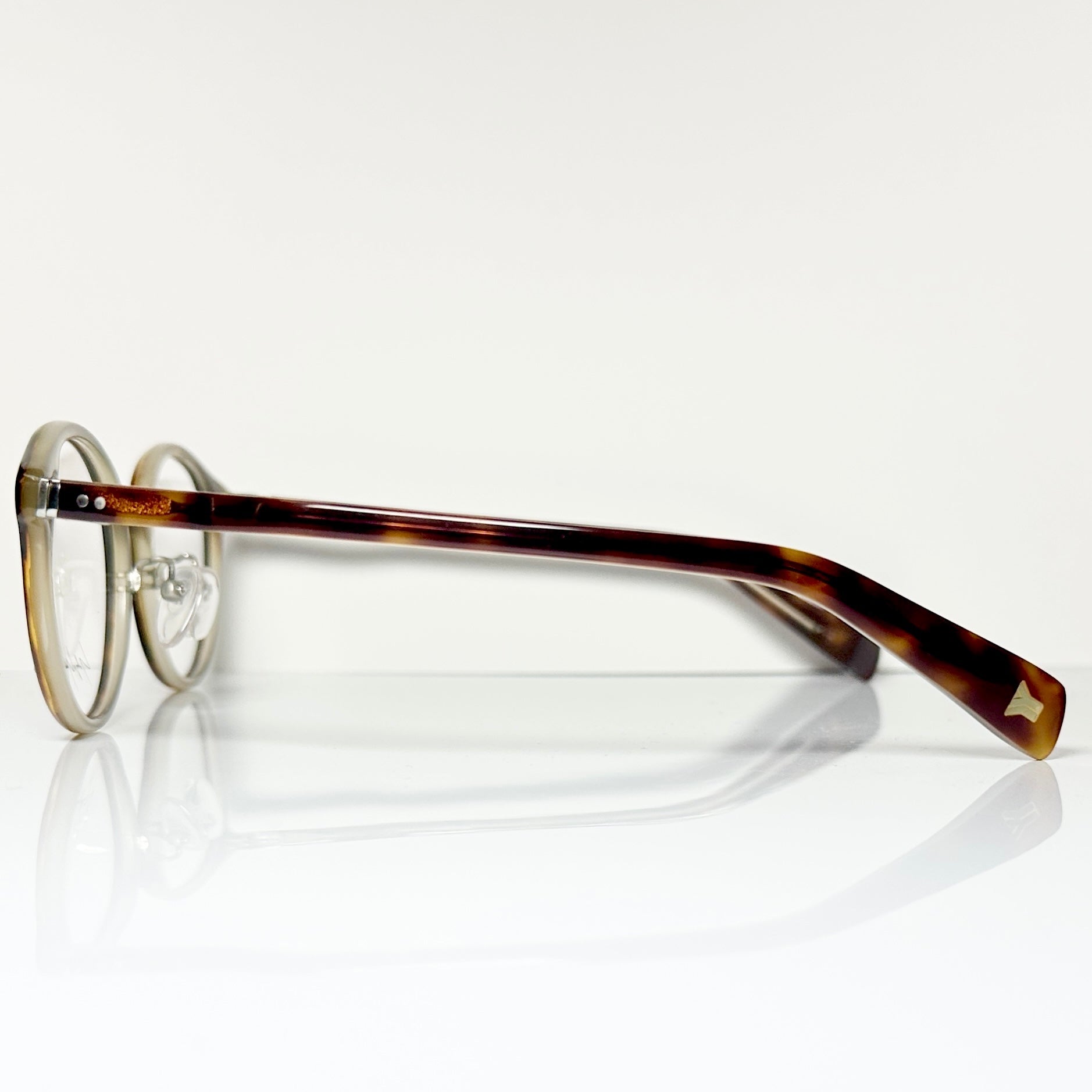 Yohji Yamamoto YY1020 101 Eyeglasses Frame in Tortoise Beige - Authentic New