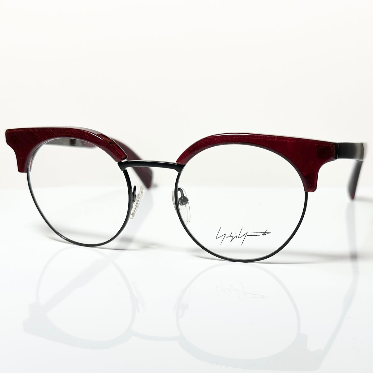 Yohji Yamamoto YY3010 201 Eyeglasses Frame in Red/Black - Authentic New