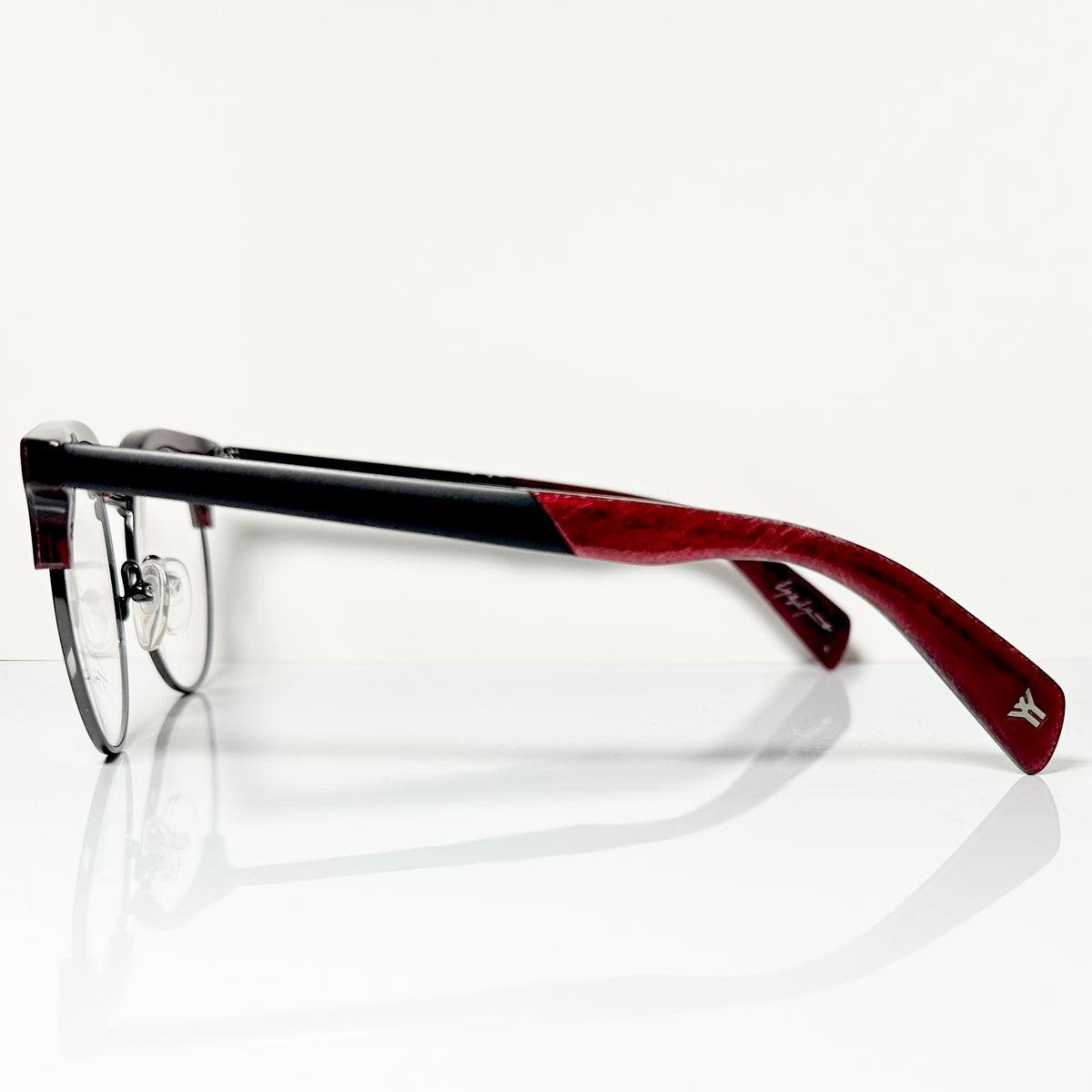 Yohji Yamamoto YY3010 201 Eyeglasses Frame in Red/Black - Authentic New