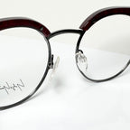 Yohji Yamamoto YY3010 201 Eyeglasses Frame in Red/Black - Authentic New