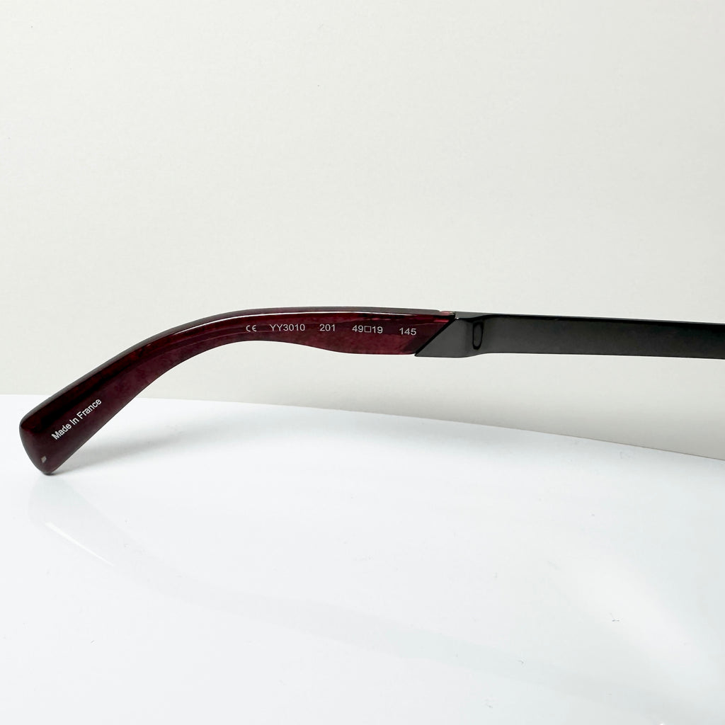 Yohji Yamamoto YY3010 201 Eyeglasses Frame in Red/Black - Authentic New