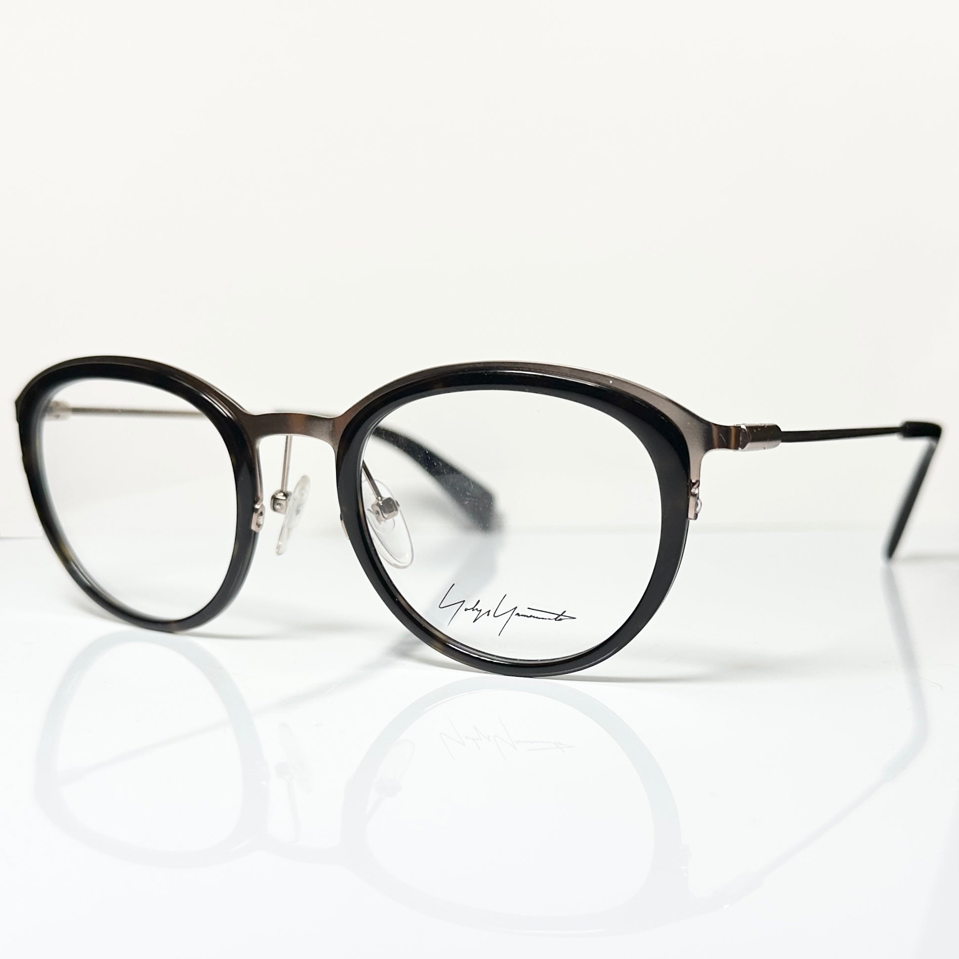 Yohji Yamamoto YY1023 127 Eyeglasses Frame in Gold/Tortoise - Authentic New